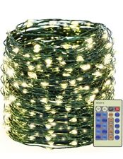 Luces de cuerda de árbol de Navidad de 500 LED 164 FT cable verde regulable con control remoto segunda mano  Embacar hacia Argentina