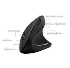 Mouse óptico ergonômico vertical sem fio Anker 2.4G 1600DPI 5 botões - sem USB comprar usado  Enviando para Brazil