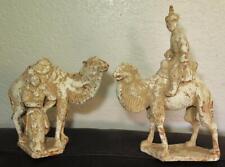 Chinese Tang Dynasty Terracotta Camel & Warrior Burial Tomb Figure Lot of 2 for sale  Shipping to Canada