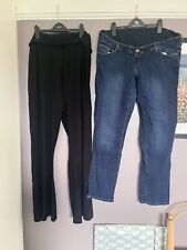 Size maternity trousers for sale  MANCHESTER