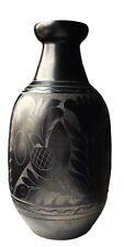 Vaso de cerâmica preto vintage Miercurea-Ciuc, arte feita à mão OLTUL dos anos 1950 comprar usado  Enviando para Brazil