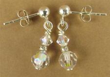 Used, Aurora borealis crystal earrings made w/ swarovski elements &  silver 925. Post. for sale  Shipping to South Africa