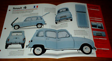 ★★1965 RENAULT 4L ORIGINAL IMP BROCHURA ESPECIFICAÇÕES INFORMAÇÕES 65 61 62 63 64 4 L 1961★★ comprar usado  Enviando para Brazil