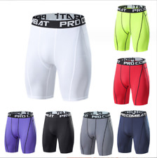 Usado, Shorts esportivos masculinos de compressão shorts esportivos treino atlético academia camada base roupa íntima❤ comprar usado  Enviando para Brazil