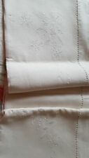 lenzuola lino ricamata mano usato  Campolongo Tapogliano