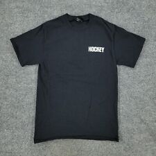 Camiseta de hóquei masculina pequena preta logotipo gráfico gola redonda manga curta pulôver comprar usado  Enviando para Brazil