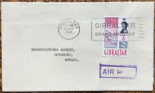 Gibraltar 1963 Air Mail Capa Slogan Barclays Bank Scandinaviska Goteborg Suécia comprar usado  Enviando para Brazil