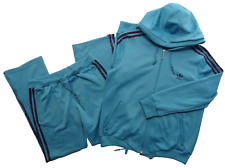 Conjunto de terno calça de moletom Adidas feminina XL Track Jacket M azul-petróleo Superstar P02079 P02066 comprar usado  Enviando para Brazil