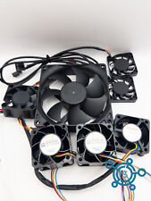 Lote a granel 0f 6 ventiladores de gabinete tamanhos mistos sortidos refrigeração desktop servidor ventiladores de computador, usado comprar usado  Enviando para Brazil