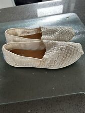 Toms white shoes for sale  SHIPLEY