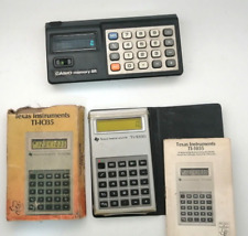 2 calculadoras retrô vintage dos anos 80 - Casio Memory-8R + TEXAS INSTRUMENTS TI-1035 comprar usado  Enviando para Brazil