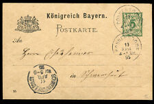 Bayern ganzsache 1895 gebraucht kaufen  Nürnberg