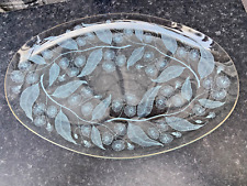 Vintage Mid Century Chance Glass Large Calypto Pattern Oval Plate 35.5 x 23.5cm for sale  Shipping to South Africa