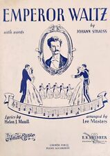 Emperor Waltz de Johann Strauss, Masters & Maull 1943 - Partituras segunda mano  Embacar hacia Argentina