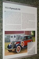 1933 plymouth info for sale  Melvindale