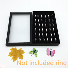 Jewelry Ring Organizer Case Tray Display Holder Earring Velvet Storage Box e for sale  Shipping to South Africa