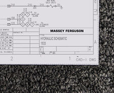 Diagrama manual esquemático hidráulico MASSEY FERGUSON TRACTOR 1533, usado comprar usado  Enviando para Brazil