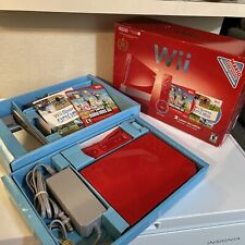 Nintendo Wii System 25th Anniversary Red Edition in Box Wii Sports Super Mario for sale  Shipping to South Africa