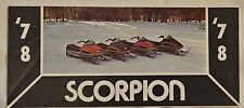 Scorpion snowmobile brochure for sale  Richfield