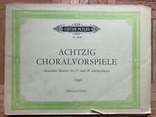 Choralvorspiele deutscher meis gebraucht kaufen  Göttingen