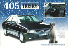 Catalogue brochure prospekt Peugeot 405 série spéciale "Husky" 1995 FR comprar usado  Enviando para Brazil