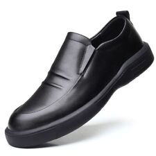 Hombres Zapatos de Cuero Antideslizantes Goma Suela Business Informal Cuero Calzado segunda mano  Embacar hacia Argentina