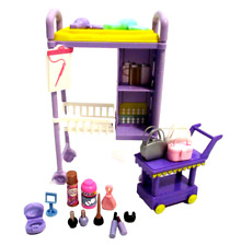 Usado, Estação de maquiagem Barbie e carrinho de empurrar com acessórios incluídos Mattel muito bom comprar usado  Enviando para Brazil