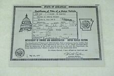 Historical document title for sale  Sherwood