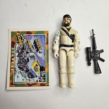 Vintage 1985 Gi Joe Cobra 3.75" Frostbite Snow Cat Driver Figure Complete & Card for sale  Shipping to South Africa