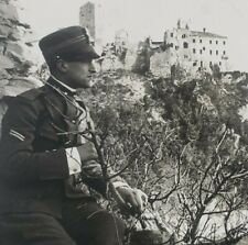 No Castelo Do Golfo Trieste Itália Primeira Guerra Mundial Soldado Italiano Homem Frontal H203 de estereoscopia, usado comprar usado  Enviando para Brazil
