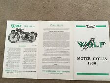 Wolf motorcycles range for sale  HITCHIN