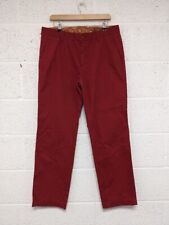 Timberland Cotton Chino Casual Trousers Red - Size 34, used for sale  Shipping to South Africa