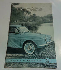 Renault dauphine owners for sale  SOUTHEND-ON-SEA