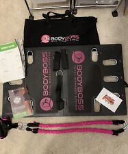 BodyBoss Home Gym 2.0  Full Portable Gym Home Workout Package Pink 4 Bands for sale  Shipping to South Africa