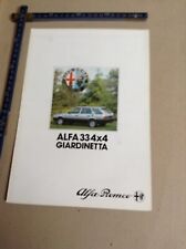 Depliant vintage alfa usato  Italia