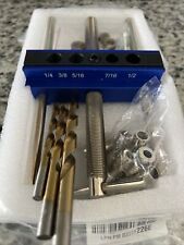 Upgraded Self Centering Dowel Jig Kit, Drill Jig for Straight Holes With 6 Porta for sale  Shipping to South Africa