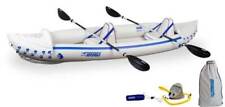 Used, SEA EAGLE 370 Professional 3 Person Inflatable Sport Kayak Canoe w/ Paddles for sale  Lincoln
