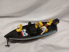 Treehouse Kids Z9 Nitro Bass Pro Shops Black Yellow Motor Boat + figure and fish for sale  Shipping to South Africa