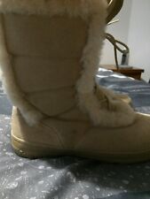 Suede sheepskin boots for sale  BLACKPOOL