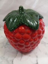 Strawberry canister ceramic for sale  Okeechobee