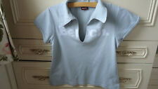 'BENCH'  GYM TOP - PALE BLUE  WITH MONOGRAMMED BENCH ACROSS TOP - L for sale  Shipping to South Africa