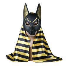 Egípcio Anubis Capuz Máscara Cosplay Anubis Lobo Halloween Adereços Máscara Masquerade comprar usado  Enviando para Brazil