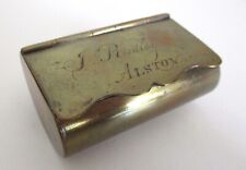 antique brass snuff box for sale  West Hartford