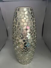 silver mosaic vase for sale  OLDHAM