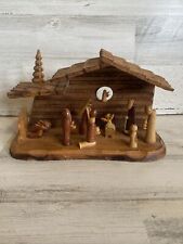 Hand carved nativity for sale  Berlin