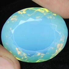 70-80 Ct Certified Australian Natural Opal Oval Blue Fire Loose Gemstone for sale  Shipping to South Africa