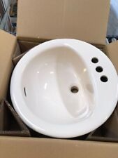 Glacier Bay Drop-In Bathroom Sink in Bone #614485 for sale  Shipping to South Africa