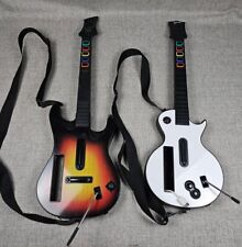 Wii Guitar Hero Lot Gibson Les Paul Red Octane Wireless Guitars EUC Lot of 2 for sale  Shipping to South Africa