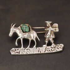 pin vintage donkey brooch for sale  USA