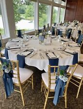 Pasillo de boda, silla de ducha de novia decoración floral en azul polvoriento y azul marino segunda mano  Embacar hacia Argentina